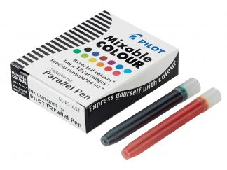 sada 12 ks - náplň do plniaceho pera - Parallel Pen - mix farieb