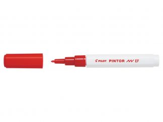 Pilot Pintor  - Popisovač - červená - Extra Tenký Hrot (EF)