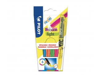 Puzdro 6 ks - FriXion Light - Zvýrazňovač - fialová, modrá, oranžová, zelená, ružová, žltá - Stredný Hrot (M)